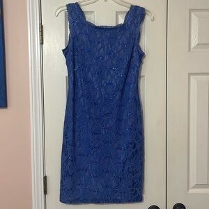 Light blue beautiful dress
Sparkles floral design 
Scarlett size 10